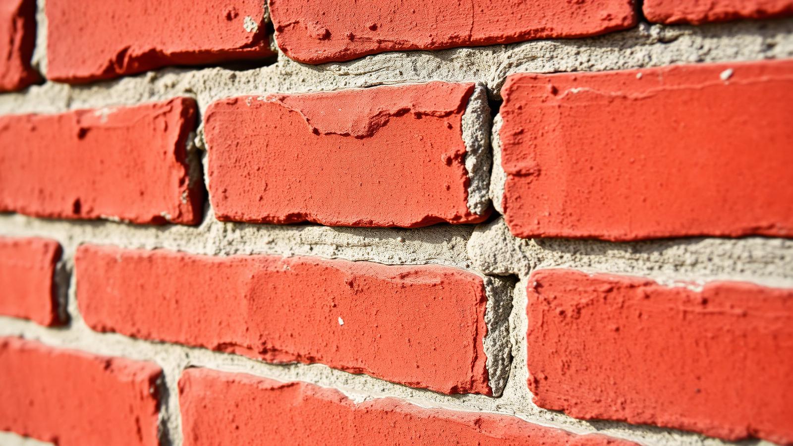 Detail of weathered brick wall