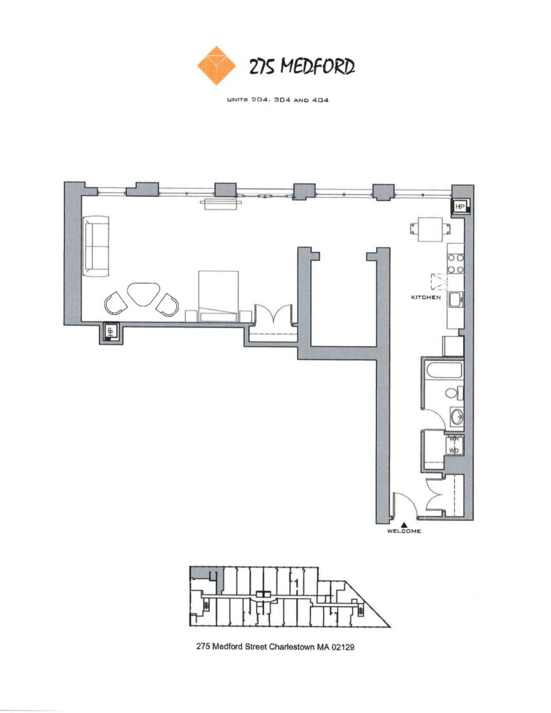 Floor plan, loft 304