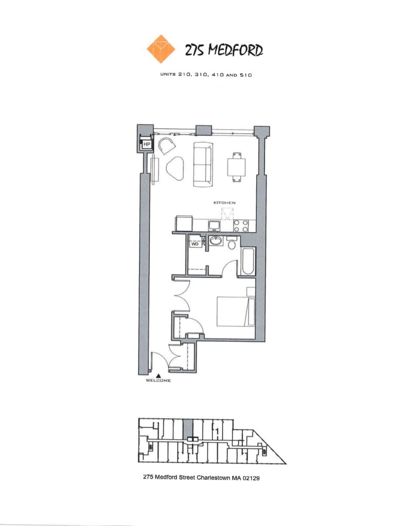 Floor plan, loft 410
